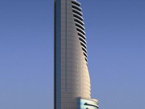 etisalat telecommunications building 3D मॉडल