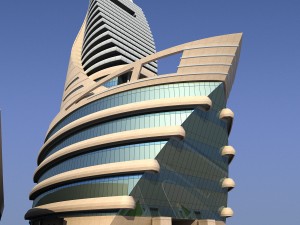 etisalat telecommunications building 3D मॉडल