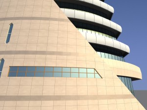 etisalat telecommunications building 3D मॉडल
