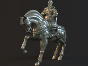 statue of the general Modèle 3D
