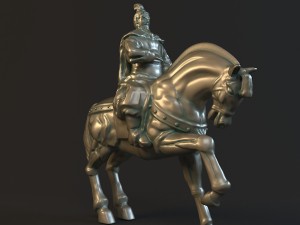 statue of the general Modèle 3D
