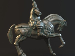 statue of the general Modèle 3D