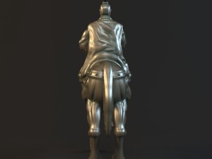 statue of the general Modèle 3D