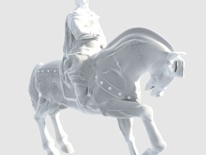 statue of the general Modèle 3D