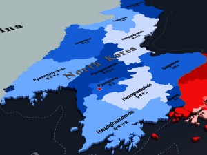 korean peninsula 3D 模型