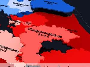 korean peninsula 3D Model