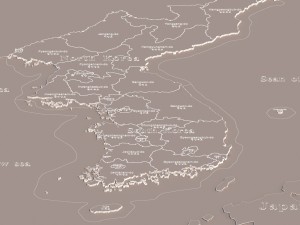 korean peninsula 3D 模型