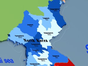 korean peninsula-globe 3D Model