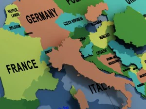 globo-penisola coreana Modello 3D