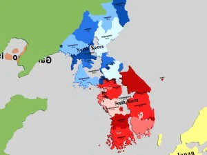globo-penisola coreana Modello 3D