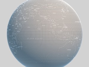 korean peninsula-globe 3D Model