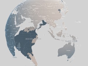 korean peninsula-globe 3D Model