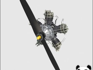 moteur radial 5 Modèle 3D