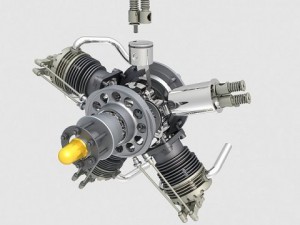 radial engine 5 3D Model