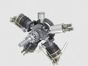radial engine 5 3D Model