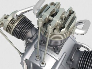radial engine 5 3D Model