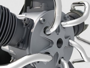 radial engine 5 3D Model