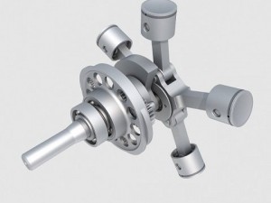 radial engine 5 3D Model
