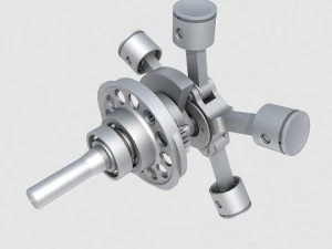 radial engine 5 3D Model