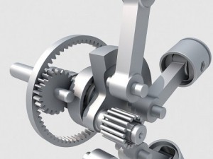radial engine 5 3D Model