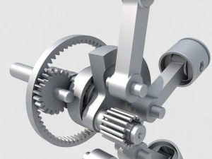 radial engine 5 3D Model