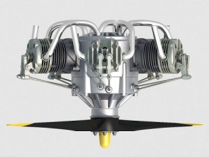 radial engine 5 3D Model