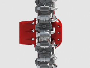 radial engine 9 Model 3D