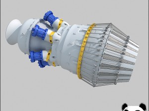 turbine engine 01 Model 3D