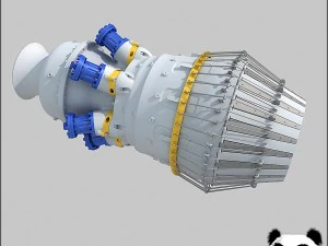 t&uuml;rbin motoru 01 3D Model