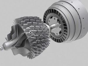 turbine engine 01 3D Model