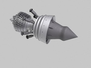turbine engine 01 3D मॉडल