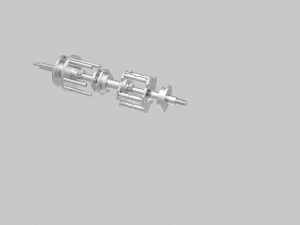 turbine engine 01 3D Model