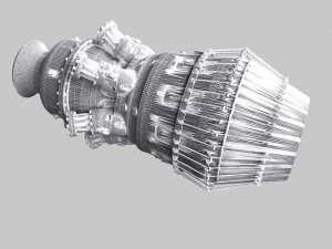 turbine engine 01 3D Model