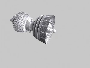 turbine engine 01 3D Model