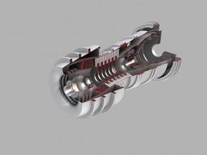 turbine engine 02 3D Model