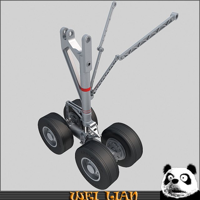 landing gear 3D मॉडल .c4d .max .obj .3ds .fbx .stl .blend 