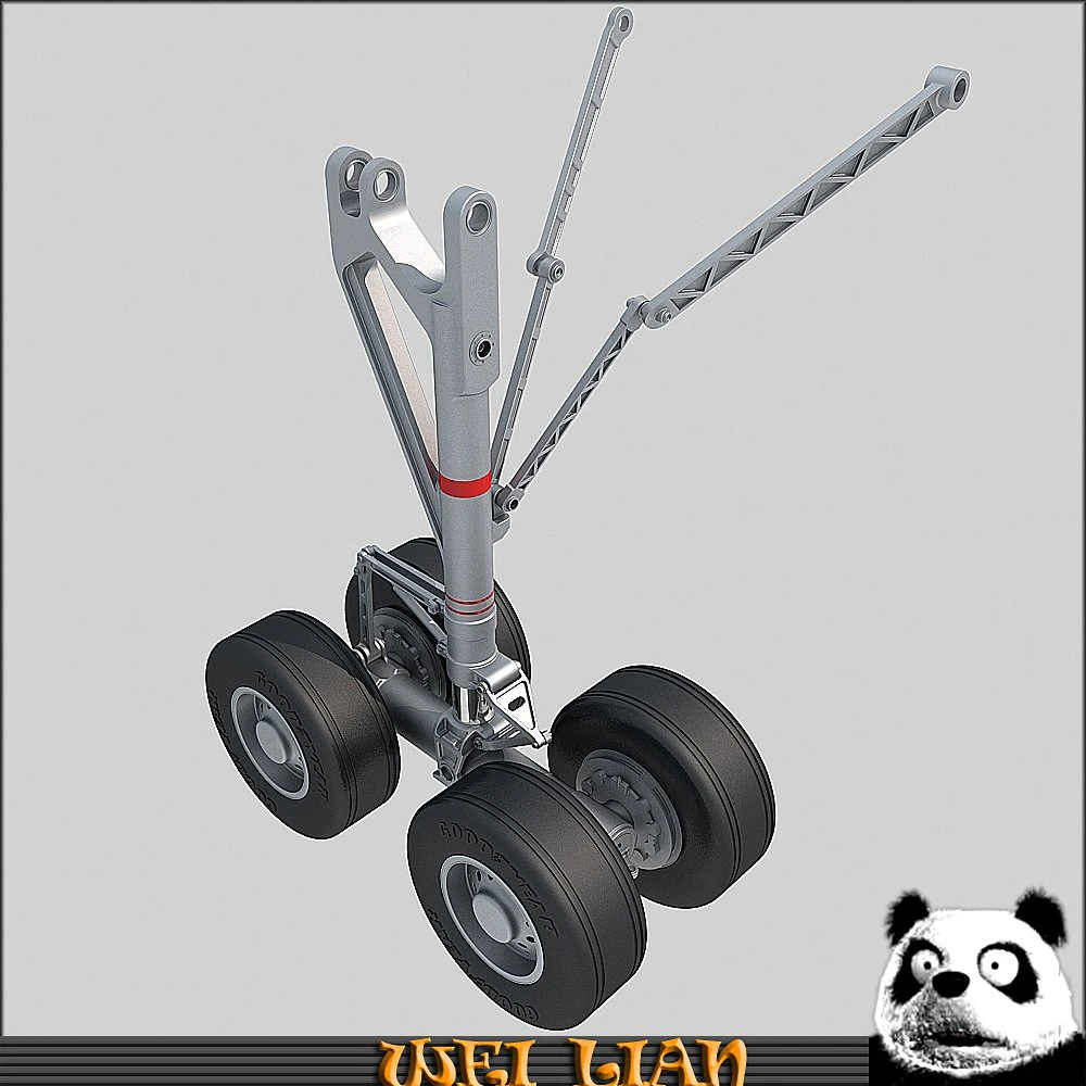 landing gear 3D Model .c4d .max .obj .3ds .fbx .stl .blend 