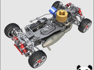 racing car chassis 3Dモデル