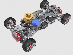 racing car chassis 3Dモデル
