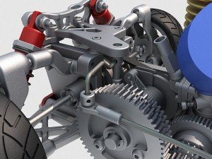 racing car chassis 3Dモデル