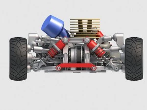 racing car chassis 3D Model