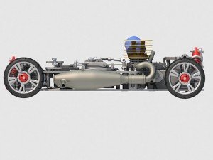 racing car chassis 3Dモデル