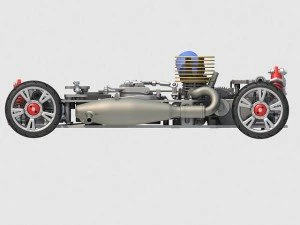 racing car chassis 3D Model