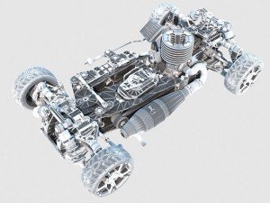 racing car chassis 3Dモデル