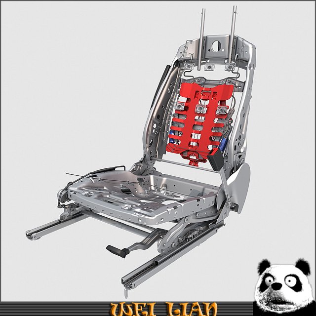 seat assy 3D Model .c4d .max .obj .3ds .fbx .stl .blend 