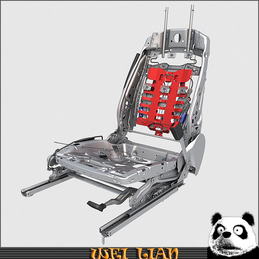 seat assy 3D Model .c4d .max .obj .3ds .fbx .stl .blend 
