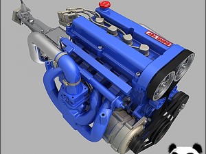 l4 engine 3Dモデル