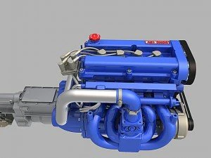 l4 engine 3D Model