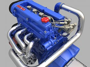 l4 engine 3D Model