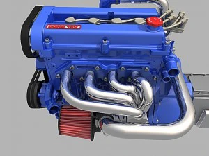 l4 engine 3D Model
